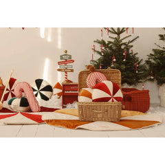 Gold Candy Christmas Round Patchwork Mat - Moi Mili - Mats