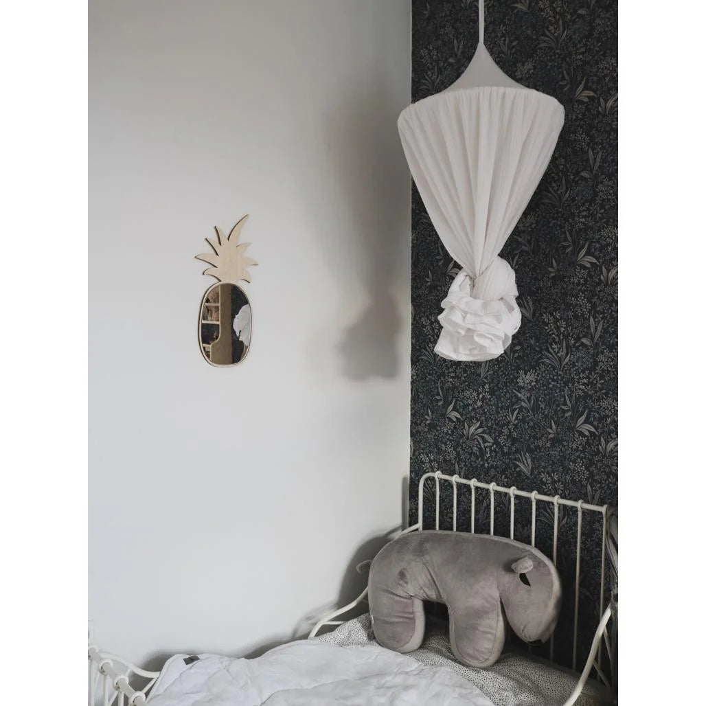 Zrkadlo v Tvare Ananásu - Bezpečné Akrylové a Drevené Zrkadlo Vhodné pre Deti - 23cmx48cm - Nástenná Dekorácia - Cut It