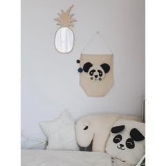 Pineapple Shaped Mirror - Safe Acrylic and Wooden Mirror Suitable for Kids - 23cmx48cm - Wall Decoration - Cut It