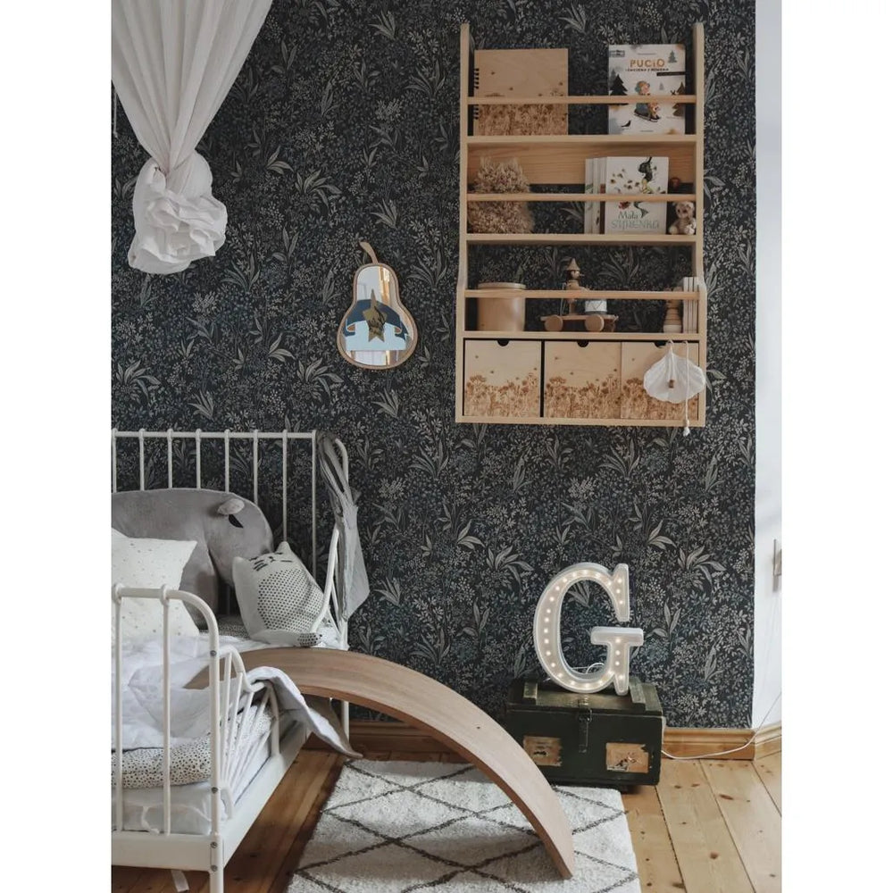 Pear Shaped Mirror - Safe Acrylic and Wooden Mirror Suitable for Kids - 23cmx35cm - Wall Decoration - Cut It