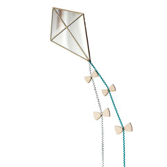 Kite Mirror - Safe Acrylic and Wooden Mirror for Kids - 32cmx21cm - Wall Decoration - Cut It Now